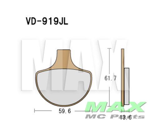 VESRAH Bremseklodser VD919JL