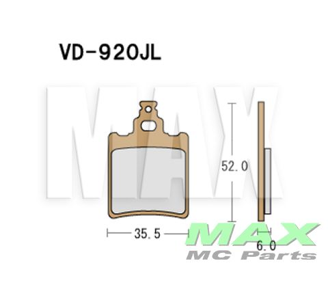VESRAH Bremseklodser VD920JL