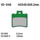 VESRAH Bremseklodser VD948