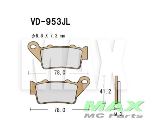 VESRAH Bremseklodser VD953JL