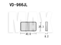 VESRAH Bremseklodser VD966JL