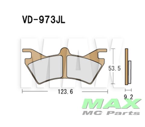 VESRAH Bremseklodser VD973JL