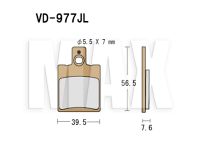 VESRAH Bremseklodser VD977JL