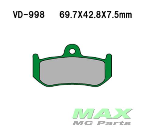 VESRAH Bremseklodser VD998