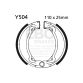 EBC Brake shoe set FRONT/REAR Y504