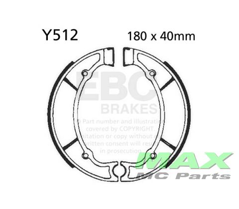 EBC Brake shoe set Y512