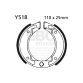EBC Brake shoe set FRONT Y518 FS1 PW80