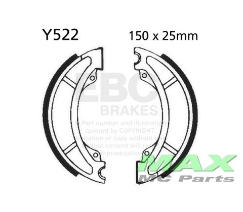 EBC Brake shoe set Y522
