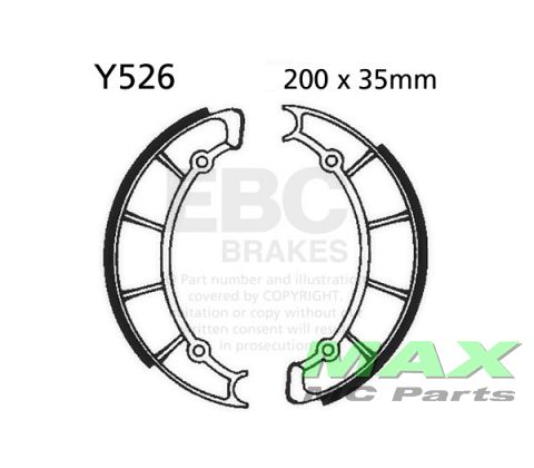 EBC Brake shoe set Y526